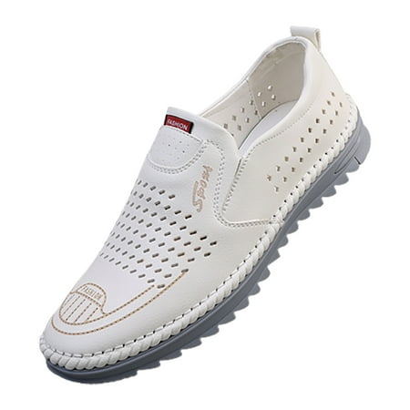 

2024 New foreign Trade Mens Shoes Casual onCasual Men s Shoes Trend Mens on Shoes Size 12 Casual Cutout Blank Shoes Summer Breathable Men s Business Handmade Shoes