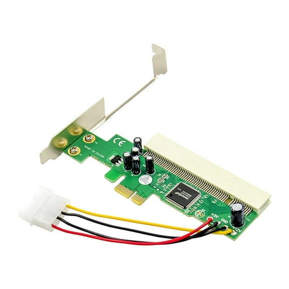 PCIE to PCI Adapter Express X1 Expansion Card Riser Board ASM1083 Chipset with 4-Pin Power Connector