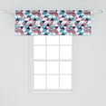 thumbnail image 2 of Ambesonne Flamingo Window Valance, Triangles Beach Mosaic, 54" X 18", Multicolor, 2 of 3