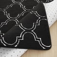 thumbnail image 3 of Lochas Fluffy Shaggy Rug Moroccan Geometric Soft Modern Area Rug for Living Room Home Decor Low Pile Carpet,Black,7x10 Feet, 3 of 7