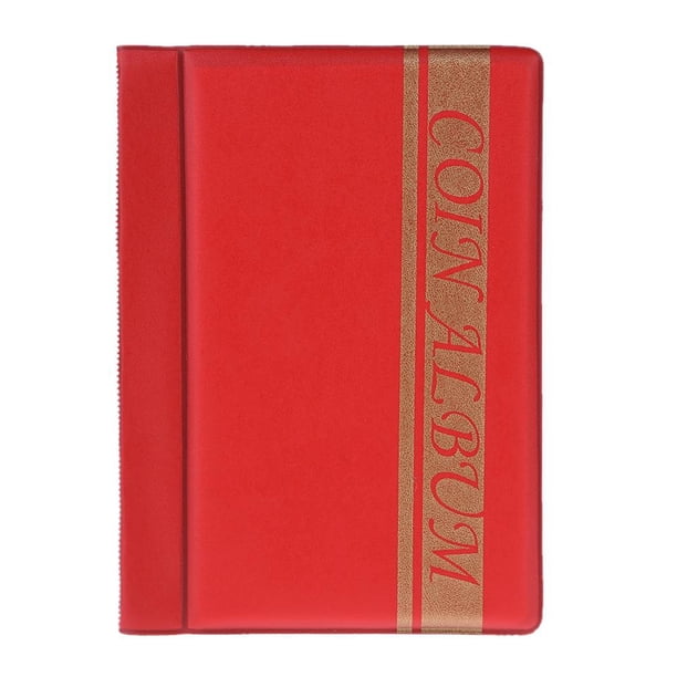 Bsvklp 120 Bolsillos Portamonedas Accesorios para El PVC Liso (rojo)