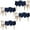Navy Blue, variant on White Classic [2 Pack] White Round Tablecloths 70 Inch [for 30-60'' Tables] 200 GSM Washable Polyester Fabric Table Cloth [70'' is Not Table Size]