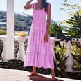 thumbnail image 1 of WILLBEST Vestidos Largos Casuales para Mujer, Vestido Largo de Playa con Volantes, Maxi Vestido Bohemio Floral de Verano con Cuello Redondo para Mujer Extra Grande, 1 of 3