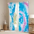 thumbnail image 3 of Manfei Gradient Tie Dye Curtains Pack of 2 (42x84 Each) for Female Men Adults,Watercolor Artwork Curtains Blackout,Abstract Ombre Bedroom Curtains,Ultra Soft Home Decor, 3 of 6