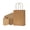 Brown, variant on 50-Pack Brown Paper Bags with Handles Bulk, 8x4.25x10.5 Inches,Medium-sized Gift Bags with Handles for Party Favors，Take-Out，Grocery Shopping & Retail，Reusable & Durable