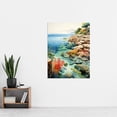 thumbnail image 2 of Great Barrier Reef Watercolour Painting Australia Bright Coral Garden Seascape Extra Large XL Wall Art Poster Print, 2 of 5