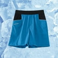 thumbnail image 2 of CYRBOKO Athletic Shorts for Boys, Thin Elastic Waist Comfy Basketball Sports Shorts Blue Size 10-12 T, 2 of 3