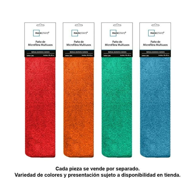 Microfibra Mainstays 40X40 cm Multiusos Varios Colores 1 Pieza