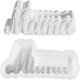 thumbnail image 1 of Jarrón Con Forma De Mamá Silicona Fabricación De Jabón Perlas Aromáticas Ambientador Para Coche Jarrón Colgante Vela Resina Cemento Yeso Adornos Decorativos Día, 1 of 7