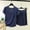 Blue, variant on Women Beige Lace Trim 2 Piece Pajama Set Soft Cotton Short Sleeve Top with Shorts Sleepwear Loungewear,Size 3XL