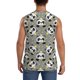 thumbnail image 4 of Fotbe Panda With Crown And Stars Men's Camiseta sin Mangas Estampada para Hombres, Playera Casual para Gimnasio, Entrenamiento, Playa-Medium, 4 of 7