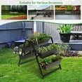 thumbnail image 5 of Costway 31”H Raised Garden Bed 3-Tier Vertical Planter w/5 Plant Boxes Indoor Outdoor, 5 of 10