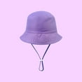 thumbnail image 3 of RMGVDSD Baby Girls Bucket Sun Hats Kids Baby Girls Boy Toddler Solid Outdoor Adjustable Bucket Sun Beach Hat Sun Protective Bucket Hat, 3 of 3