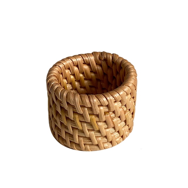 Vwrxbz Napkin Rings Rattan Woven Restaurant Dining Rings Paper Towel Rings Napkin Rings Towel Rings