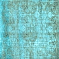 thumbnail image 1 of Ahgly Company Indoor Square Abstract Light Blue Modern Area Rugs, 8' Square, 1 of 4