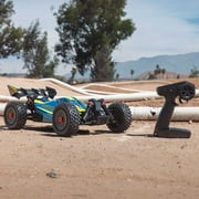 Arrma 1/8 Typhon 4x4 223s Blx Brushless Buggy Rtr With Dsc Blue/yellow Ara4306v4t4
