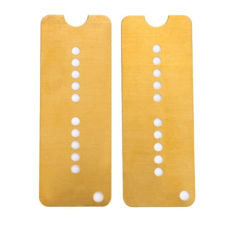 HURRISE 2Pcs Brass Electric Guitar Baseplate Base Plate 50/52mm for P90 Pickup Musical Instrument ,Guitar Accessory, Brass Pickup (Best Pots For P90 Pickups)