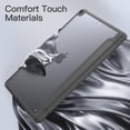 thumbnail image 4 of JETech Matte Case for iPad 9/8/7 (10.2-Inch, 2021/2020/2019 Model, 9th/8th/7th Generation) with Pencil Holder, Frosted Translucent Back Slim Stand Protective Tablet Cover (Space Gray), 4 of 7