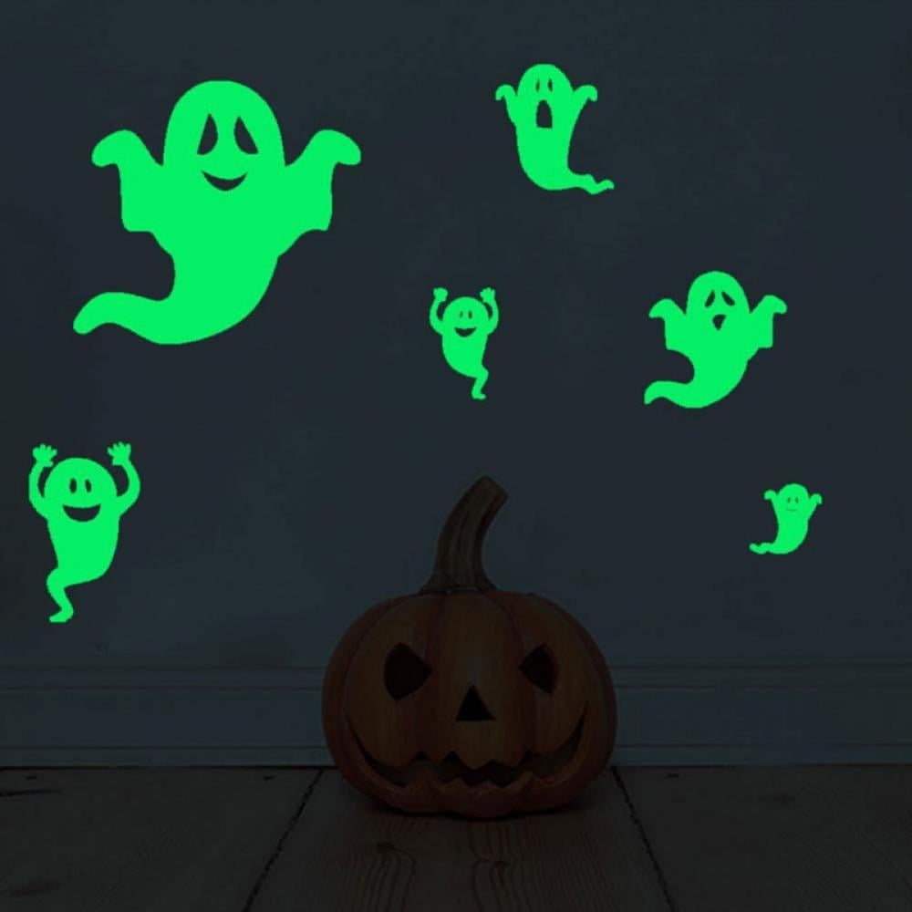 Window Wall Decals for Halloween Party Decoration Pumpkins Witch PVC Halloween Window Stickers with Bats Haunted House Skeleton 56 PCS Halloween Window Clings Ghosts Moon Design 