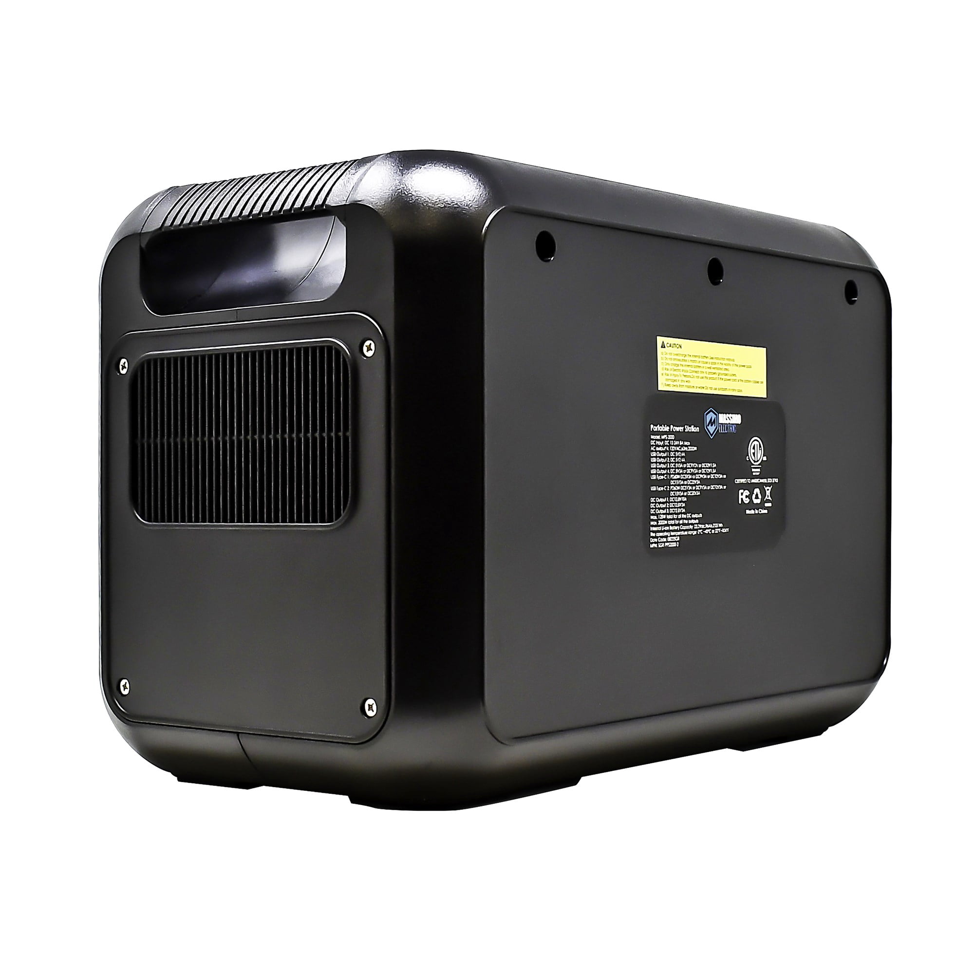Massimo 2000W Portable Power Station (2134W Peak) – with 13 Outlets for Home Backup, Camping, Solar, Emergency Use – AC, USB, DC Ports