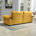 thumbnail image 4 of FFH 2-Seat Sectional Sofa Modular Deep Seat Sofa Couch, 84" Modern Loveseat Sofa for Living Room, Chenille Recliner, Spring Cushions, Solid Wood Frame, Easy Assembly for Small Spaces - Yellow, 4 of 7