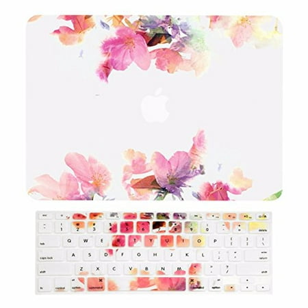 TOP CASE - 2 in 1 Bundle Deal Retina 15-Inch Vibrant Summer Graphics Rubberized Hard Case + Keyboard Cover for MacBook Pro 15