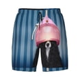 thumbnail image 4 of Lsque Mens Swim Trunks Dog in Hairdresser Pattern - Bathing Suit Compression Liner - Beach Swim Shorts Swimwear - (S-3XL) - Stretch Quick Dry -X-Large, 4 of 9