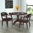 thumbnail image 4 of Boss Office Products Ivy League Faux Leather Executive Mobile Guest Chair in Burgundy, 4 of 8