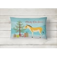 thumbnail image 2 of Carolines Treasures BB9221PW1216 Turkmenian Kulan Donkey Christmas Canvas Fabric Decorative Pillow, Teal, 12H x16W,, 2 of 3