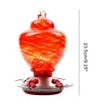 thumbnail image 4 of 38 oz Glass Hummingbird Feeder Pet Bird Feeder Courtyard Outdoor Drinking Fountain Glass Hanging Feeding, 4 of 7