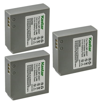 Kastar IA-BP85ST Battery 3-Pack Replacement for Samsung IA-BP85ST IA-BP85NF Battery Samsung VP-HMX20 VP-HMX20C VP-MX10 VP-MX10A VP-MX10AH VP-MX10AU Camera