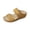 Earthy Yellow, variant on Studded Summer Slides, Flat Sandals for Women Dressy, Women's Rivet Wedge Flat Sandals Round Open Toe Platform Slides Summer Beach Comfortable Boho Shoes Flats Sandal, Brown 7