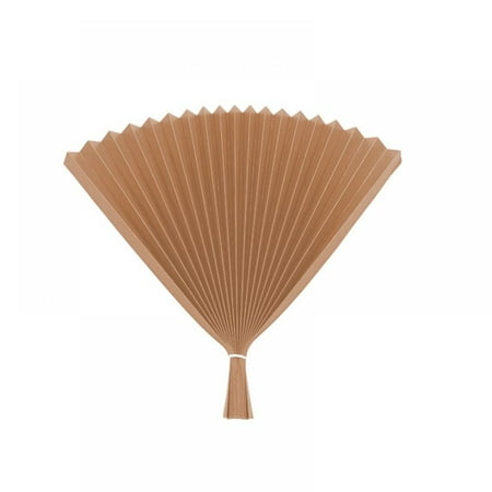 

Handmade Paper Folding Fans Bamboo Hand Held Fan - for Gift Party Favors Home Office DIY Decor