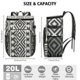 thumbnail image 3 of Vintage Backpack Cooler with Patterns – Leakproof, Waterproof, Insulated Cooler Bag for Hiking, Camping, Office Lunch, Beach Days & BBQ, 3 of 6