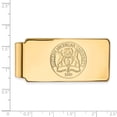 thumbnail image 2 of Sterling Silver w/ 14K Yellow Gold-Plated Official Licensed Collegiate Eastern Michigan University (EMU) Money Clip Crest, 2 of 3