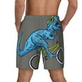 thumbnail image 3 of Xecao Fun Riding Dinosaur for Men's Swimming Trunks Swim Trunks Quick Dry Swim Shorts with Mesh Lining Funny Swimwear Bathing Suits, 3 of 9