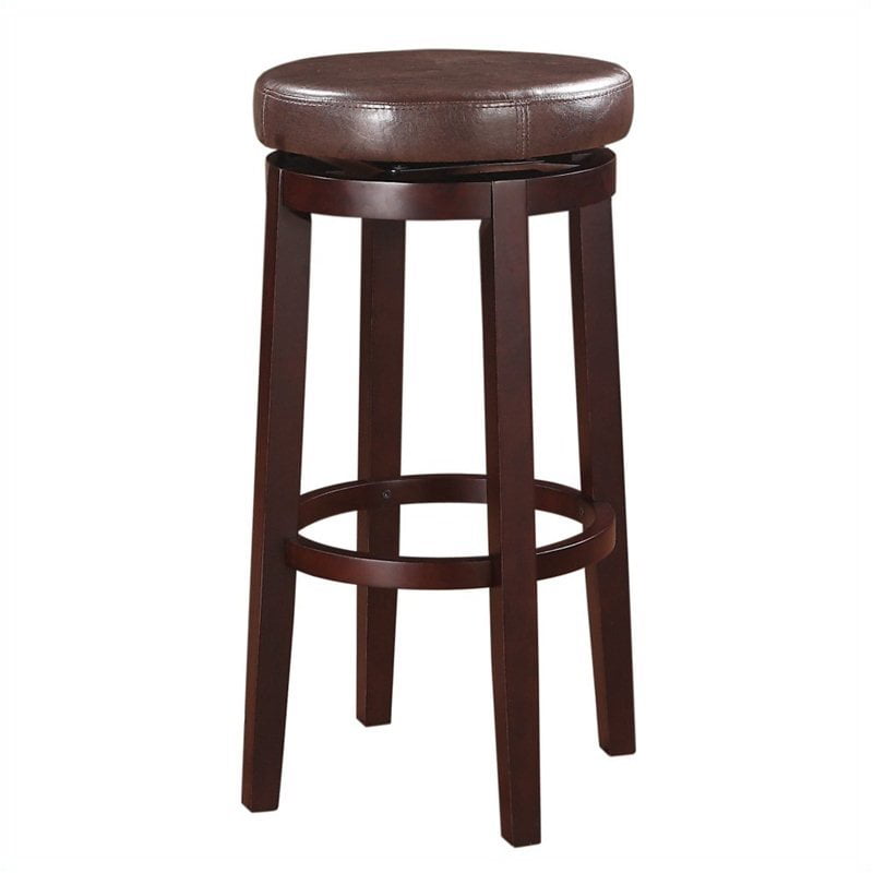 Faux Leather Swivel Counter Stool In, Teal Faux Leather Counter Stools