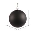 thumbnail image 5 of Vickerman 2.4" Christmas Ornament Ball, Black Matte Finish, Shatterproof Plastic, UV Resistant, Holiday Christmas Tree Decoration, 24 Pack, 5 of 5