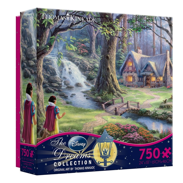 Thomas Kinkade Snow White 750 piece Ceaco Jigsaw Puzzle Disney Dreams Jig  Saw