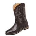 thumbnail image 3 of Men's Casual Low Boots Winter Boots Classic Embroidered Square Toe Boots Country Boots Mid-Calf Western Cowboy Boots, 3 of 6