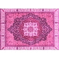 thumbnail image 1 of Ahgly Company Indoor Rectangle Abstract Pink Modern Area Rugs, 6' x 9', 1 of 4