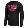 thumbnail image 2 of Men's Starter Black San Francisco 49ers Team Mesh Print Graphic Long Sleeve T-Shirt, 2 of 3