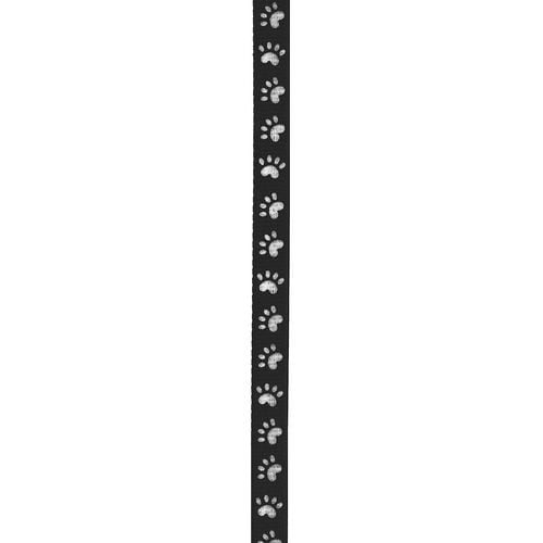 Ruban de grosgrain à motifs de pattes Offray 10mm Ruban de grosgrain à motifs de pattes Offray 10mm