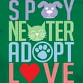 thumbnail image 3 of CafePress - Spay Neuter Adopt Love 2 Women's Dark T Shirt - Women's Traditional Fit Dark T-Shirt, 3 of 4