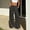 *Dark Gray^, variant on ClodeEU Women's Linen Straight Leg Pants with Button-Flap Pockets, Elastic Back Waist Casual Trousers with Zipper Wine,Womens Plus S