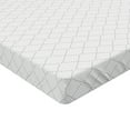 thumbnail image 2 of Ambesonne Geometric Fitted Sheet, Modern Dotted Squares, Queen Size, Grey White, 2 of 3