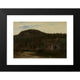 thumbnail image 2 of August Cappelen 14x11 Black Modern Framed Museum Art Print Titled - Landscape Study with a Lake (1851), 2 of 5