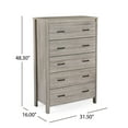 thumbnail image 3 of Noble House Hysham 5 Drawer Chest, Sonoma Oak, 3 of 8