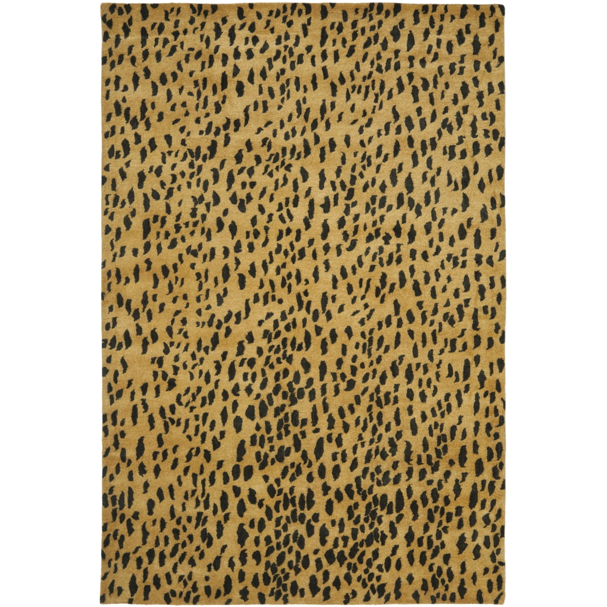 SAFAVIEH Soho Ardi Dotted Wool Runner Rug, Beige/Brown, 2'6" x 14'