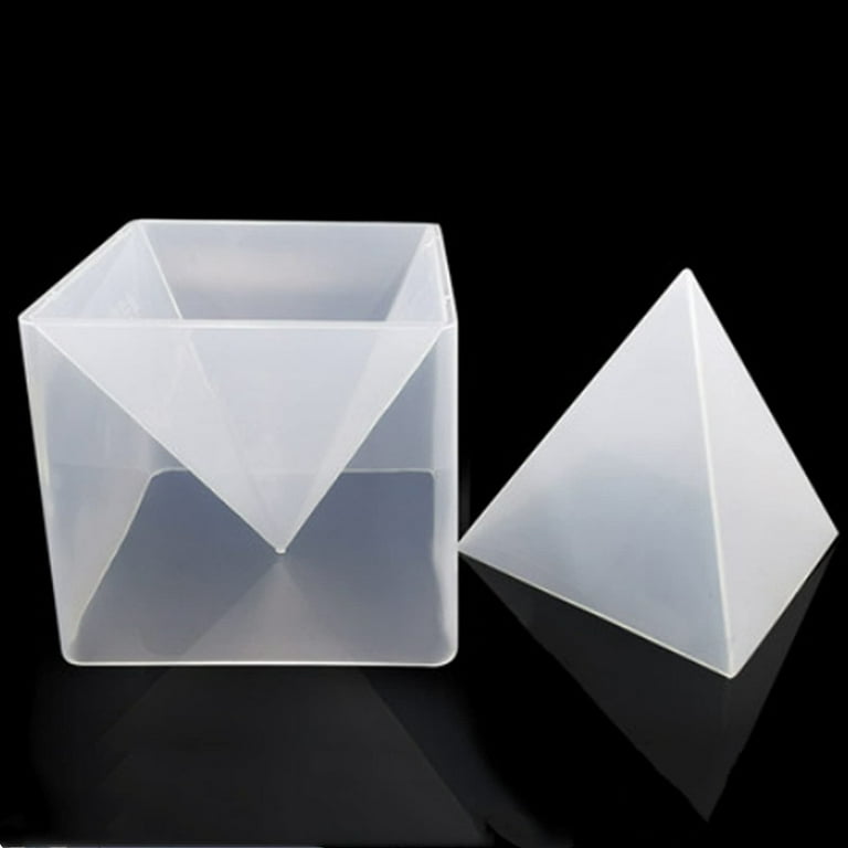 Large Pyramid Silicone Mold for Paperweight Office Desk Decoration